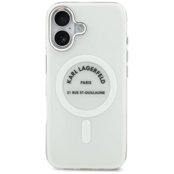 Karl Lagerfeld IML Karl RSG Logo MagSafe - Etui iPhone 17 (przezroczysty)