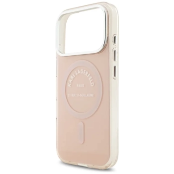 Karl Lagerfeld IML Karl RSG Logo MagSafe - Etui iPhone 17 Pro (różowy)