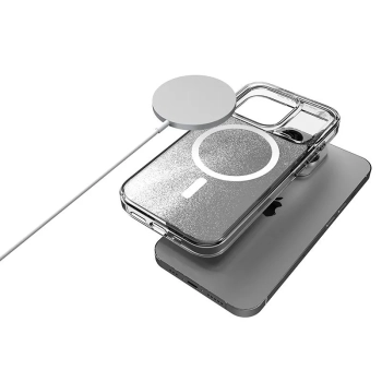 STM Relax Sand MagSafe - Etui antystresowe iPhone 15 (Clear / White)