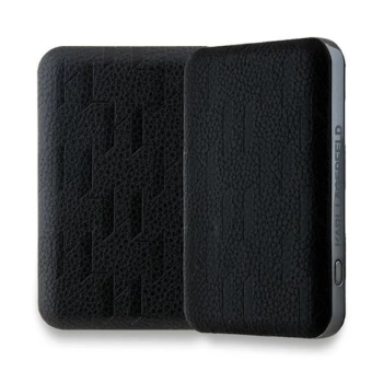 Karl Lagerfeld Karl & Choupette Head Pin MagSafe - Power Bank indukcyjny 5000 mAh 15W (czarny)