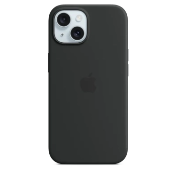 Apple Silicone Case - Silikonowe etui z MagSafe do iPhone 15 (czarny)