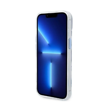 Guess Metal Outline Magsafe - Etui iPhone 14 Plus (przezroczysty / niebieski)