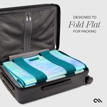 Case-Mate Large Travel Tote Bag - Wodoodporna torba na ramię z etui na telefon (Emerald Blue Soap Bubble)