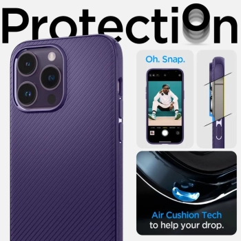 Spigen Mag Armor - Etui do iPhone 14 Pro (fioletowy)