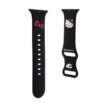 Hello Kitty Silicone Kitty Head - Pasek do Apple Watch 38/40/41 mm (czarny)