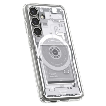 Spigen Ultra Hybrid Mag MagSafe - Etui do Samsung Galaxy S25 (Zero One White)
