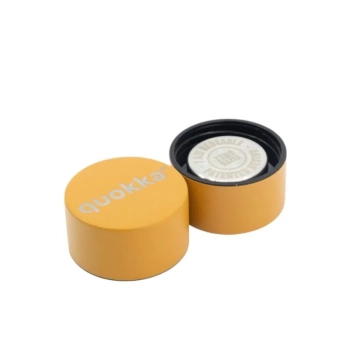 Quokka Solid With Strap - Butelka termiczna ze stali nierdzewnej 630 ml z paskiem (Mustard)