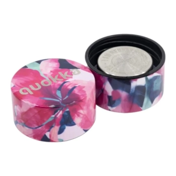 Quokka Solid - Butelka termiczna ze stali nierdzewnej 510 ml (Pink Bloom)