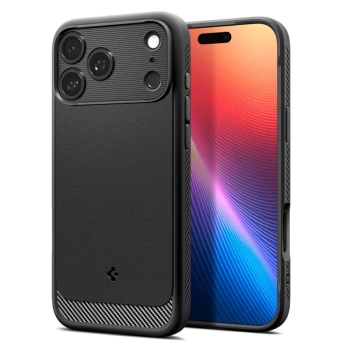 Spigen Rugged Armor Mag MagSafe - Etui do iPhone 17 Pro Max (Matte Black)