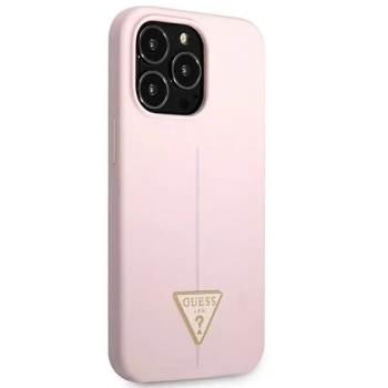 Guess Silicone Triangle Logo - Etui iPhone 13 Pro Max (liliowy)