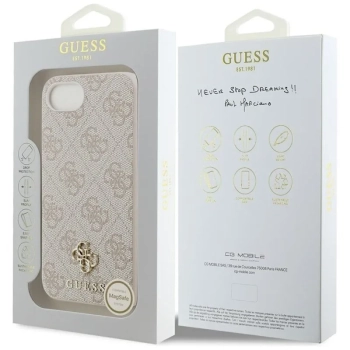 Guess 4G Small 4G and Classic MagSafe - Etui do iPhone 16e (różowy)