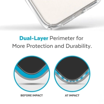 Speck Presidio Perfect-Clea + MagSafe - Etui iPhone 15 Plus / iPhone 14 Plus (Clear)