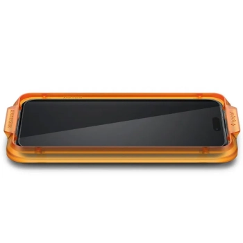 Spigen Alm Glass FC 2-Pack - Szkło hartowane do iPhone 15 Pro Max 2 szt (Czarna ramka)