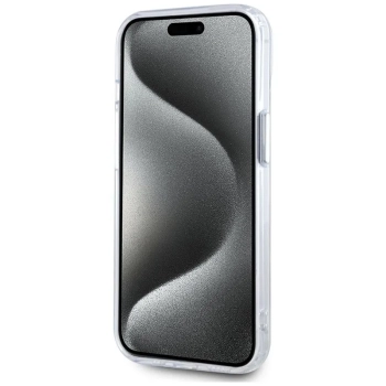 Karl Lagerfeld IML Metal Karl Head MagSafe - Etui do iPhone 15 Plus (biały)