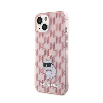 Karl Lagerfeld Monogram Choupette - Etui iPhone 15 (różowy)
