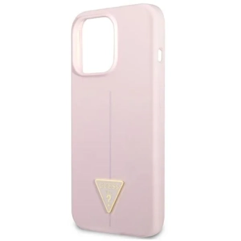 Guess Silicone Triangle Logo - Etui iPhone 13 Pro Max (liliowy)