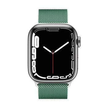 Crong Milano Steel - Pasek ze stali nierdzewnej do Apple Watch 42/44/45/49 mm (zielony)