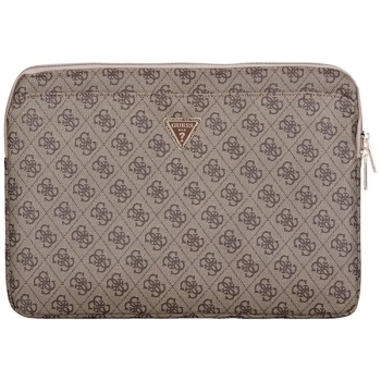 Guess 4G Zipper Pocket Triangle Logo Sleeve - Etui na notebooka 14" (brązowy)