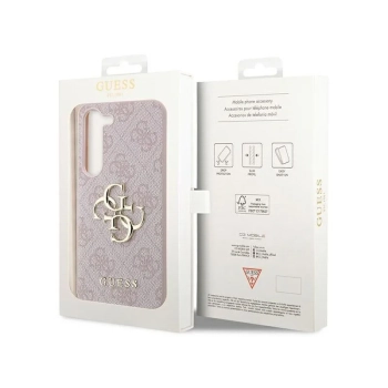 Guess 4G Big Metal Logo - Etui Samsung Galaxy S23 (różowy)