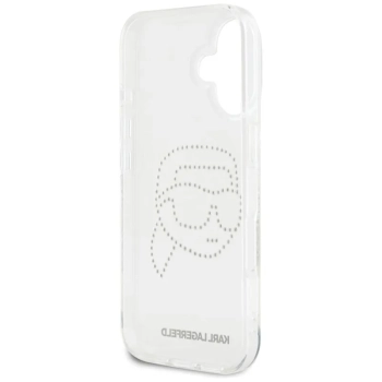 Karl Lagerfeld IML Rhinestones Karl Head - Etui do iPhone 16 (przezroczysty)