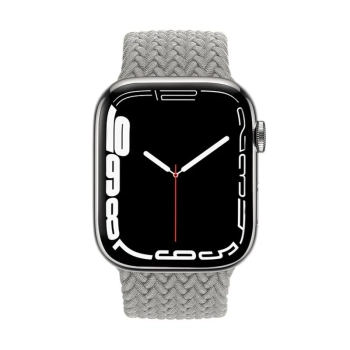 Crong Wave Band - Pleciony pasek do Apple Watch 38/40/41 mm (jasny szary)