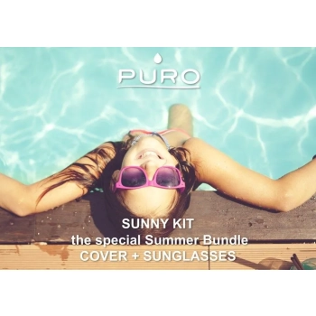 PURO Sunny Kit - Zestaw etui iPhone SE (2022 / 2020) / 8 / 7 + składane okulary przeciwsłoneczne (czerwony)