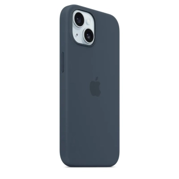 Apple Silicone Case - Silikonowe etui z MagSafe do iPhone 15 (sztormowy błękit)