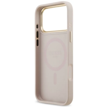 Guess 4G Strass Logo MagSafe - Etui iPhone 17 Pro Max (różowy)