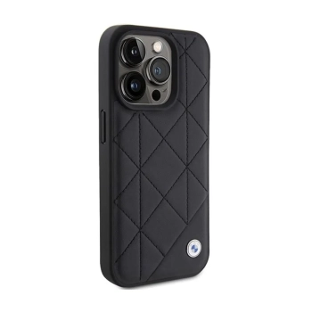 BMW Leather Quilted - Etui iPhone 15 Pro Max (czarny)