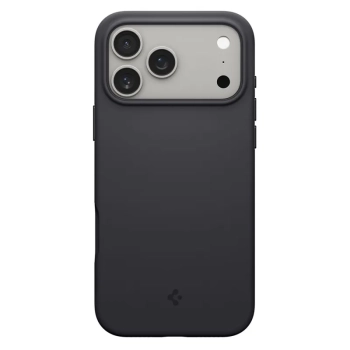 Spigen Silicone Fit Mag MagSafe - Etui do iPhone 17 Pro Max (Black)