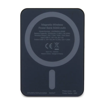 Mercedes Stars Pattern MagSafe - Power Bank indukcyjny 5000 mAh 15W MagSafe (czarny)