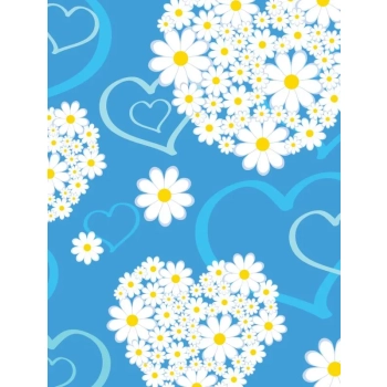 Nexgen Skins - Zestaw skórek na obudowę z efektem 3D iPad 2/3/4 (Hearts and Daisies 3D)