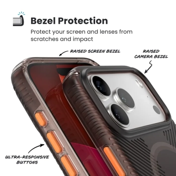 Speck Presidio Lux Grip MagSafe - Etui iPhone 17 Pro Max (Luxury Shade Matte / Orange)