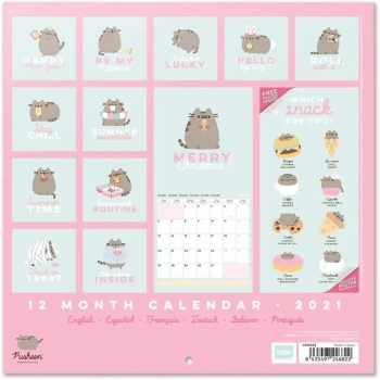 Pusheen - Kalendarz do planowania codziennego z kolekcji Foodie 2021 r