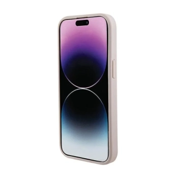 Guess Saffiano MagSafe - Etui iPhone 15 Plus (różowy)