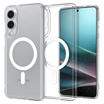 Spigen Ultra Hybrid Mag MagSafe - Etui do Samsung Galaxy S25 Edge (Clear / White)