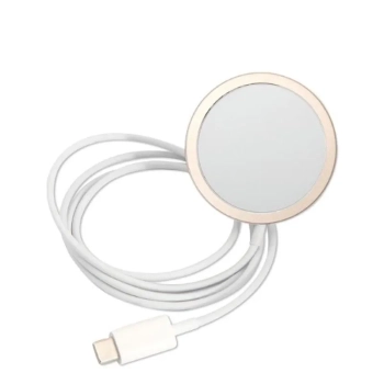 Guess Bundle Pack MagSafe 4G - Zestaw etui + ładowarka MagSafe iPhone 14 Pro Max (niebieski/złoty)