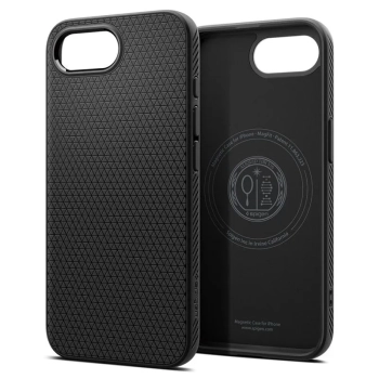 Spigen Liquid Air Mag MagSafe - Etui do iPhone 16e (Matte Black)
