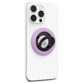 Spigen Nano Pop MagSafe Phone Ring - Magnetyczny uchwyt na palec z funkcją podstawki (Grape Purple)