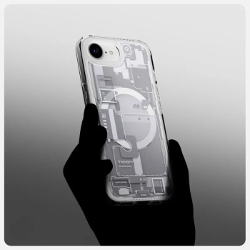 Spigen Ultra Hybrid Mag MagSafe - Etui do iPhone 16e (Zero One White)