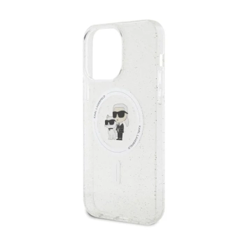 Karl Lagerfeld Karl & Choupette Glitter MagSafe - Etui iPhone 14 Pro Max (przezroczysty)