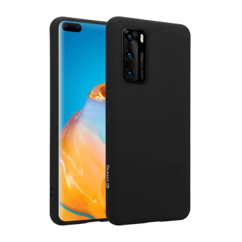 Crong Color Cover - Etui Huawei P40 (czarny)
