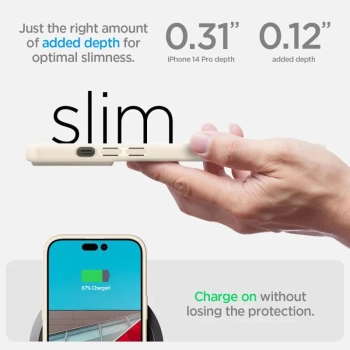 Spigen Ultra Hybrid - Etui do iPhone 14 Pro (Beżowy)