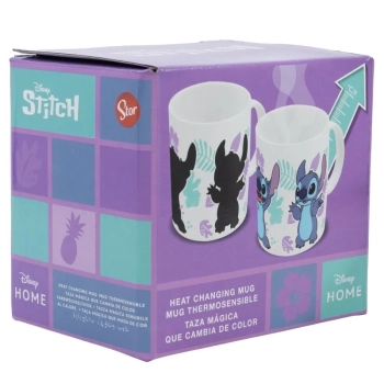 Disney Stitch - Kubek ceramiczny zmieniający kolor w pudełku prezentowym z kolekcji Stitch & Angel 325 ml