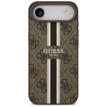 Guess 4G Printed Stripes MagSafe - Etui iPhone Air (brązowy)