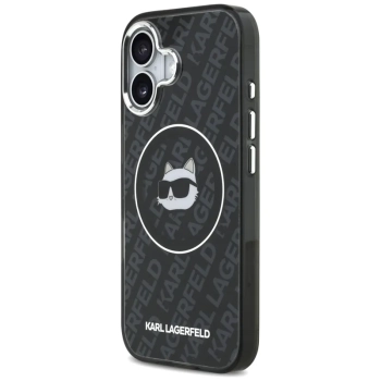 Karl Lagerfeld IML Choupette Head Logo MagSafe - Etui iPhone 17 (czarny)