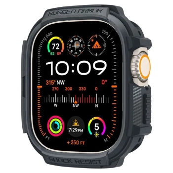 Spigen Rugged Armor - Obudowa do Apple Watch Ultra 1/2 49 mm (Dark Grey)