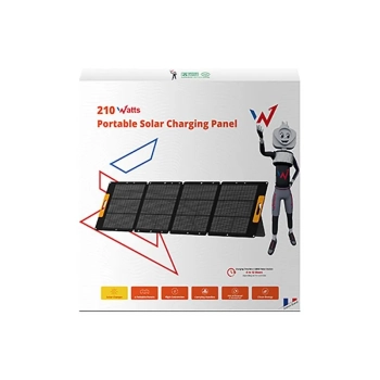 Wonder Ws210 - Panel słoneczny / Ładowarka solarna 210W z wyjściem MC4 (Czarny)