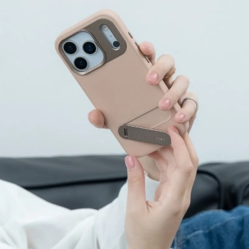 Moshi Kameleon MagSafe - Etui iPhone 17 Pro Max z funkcją podstawki (Dusk Blue)