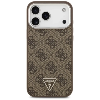 Guess 4G Triangle Logo MagSafe - Etui iPhone 17 Pro Max (brązowy)